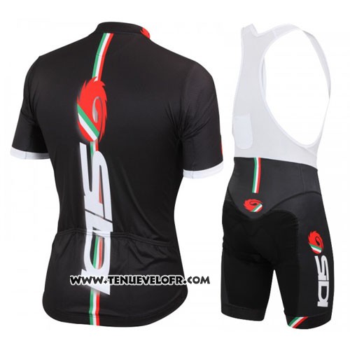 2014 Maillot Ciclismo Castelli SIDI Rouge et Noir Manches Courtes et Cuissard